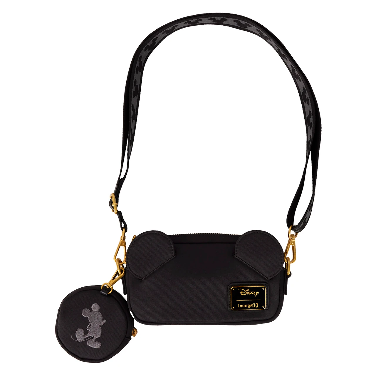 Loungefly Disney Mickey Mouse Nylon Sling Crossbody Bag with Coin Bag-zoom-4