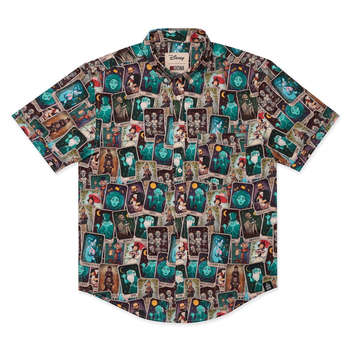 RSVLTS Disney's Haunted Mansion "Deck of the Dead" – KUNUFLEX Short Sleeve Shirt-zoom-5