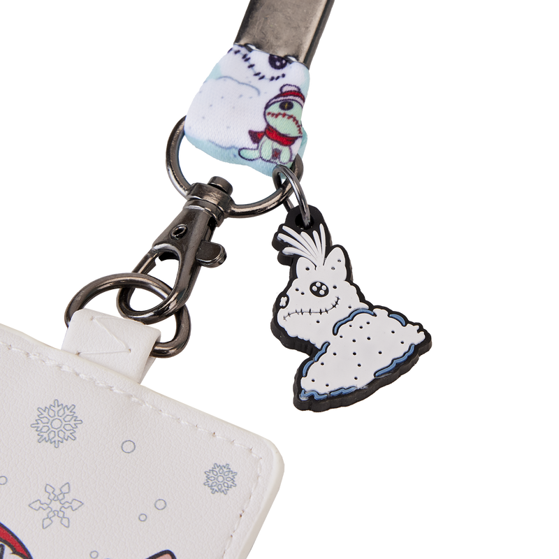 Loungefly Disney Stitch Holiday Snow Angel Lanyard with Cardholder-4