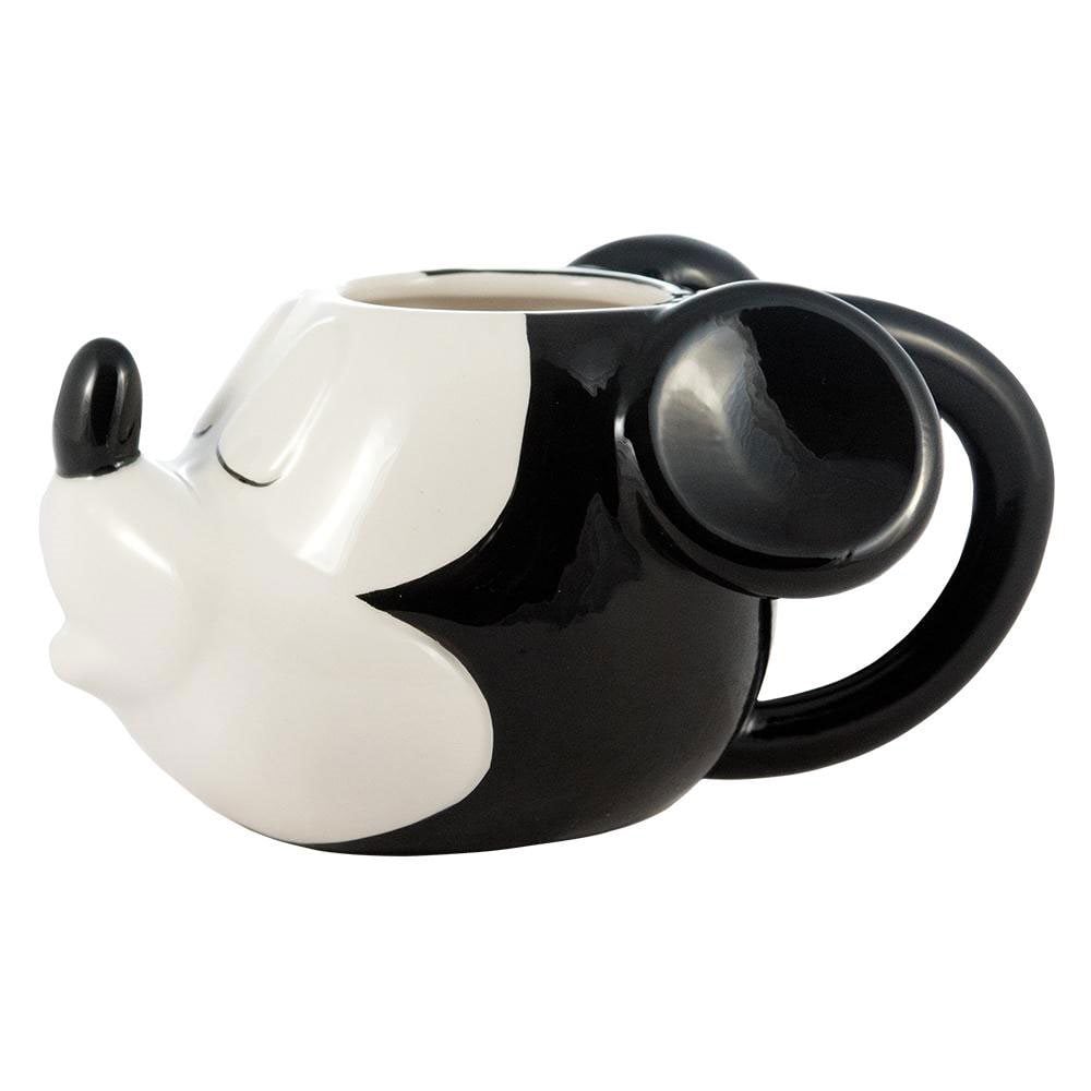 Mickey Mouse and Minnie Kissing Sculpted Ceramic Mug Set