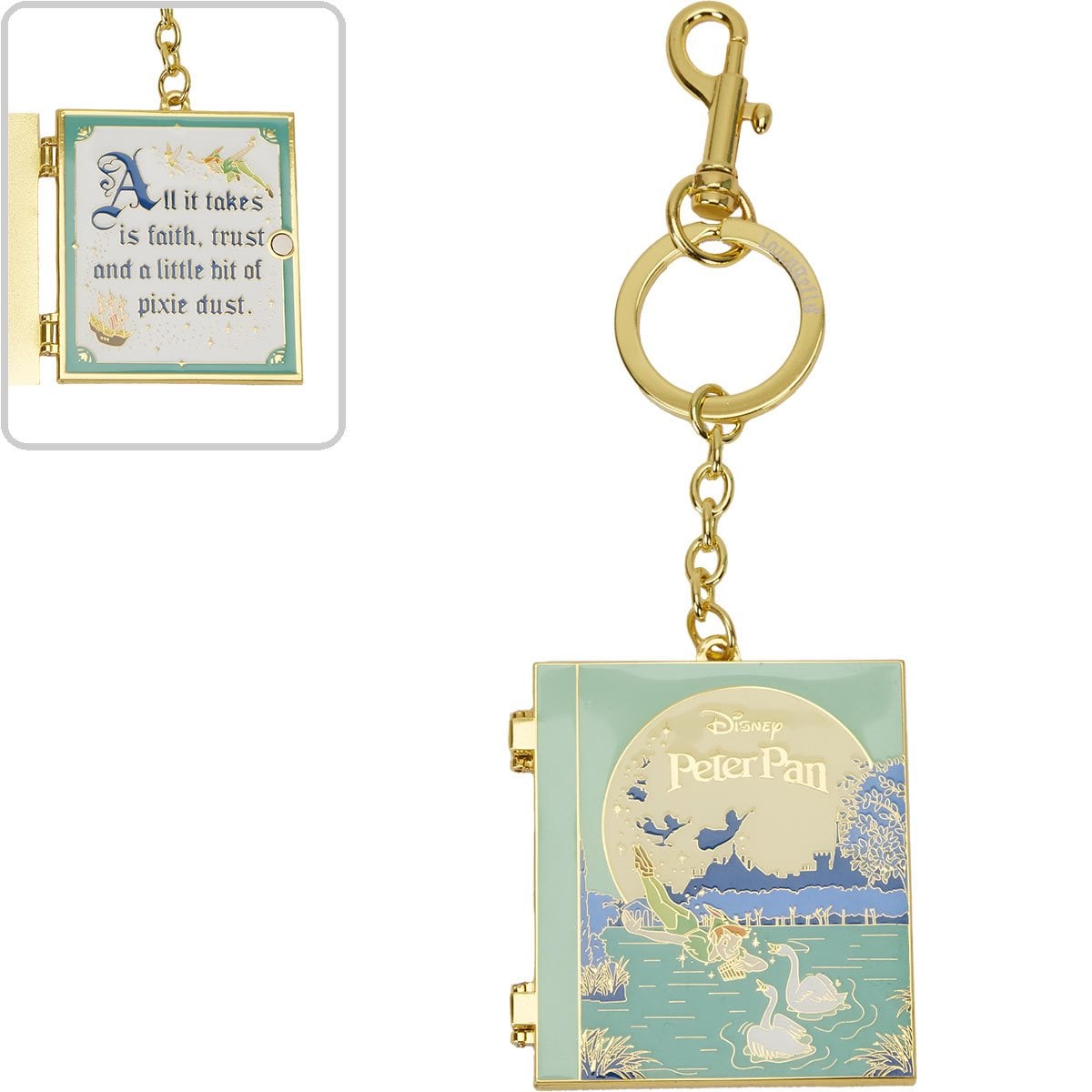 Loungefly Peter Pan You Can Fly Book Keychain-zoom-1