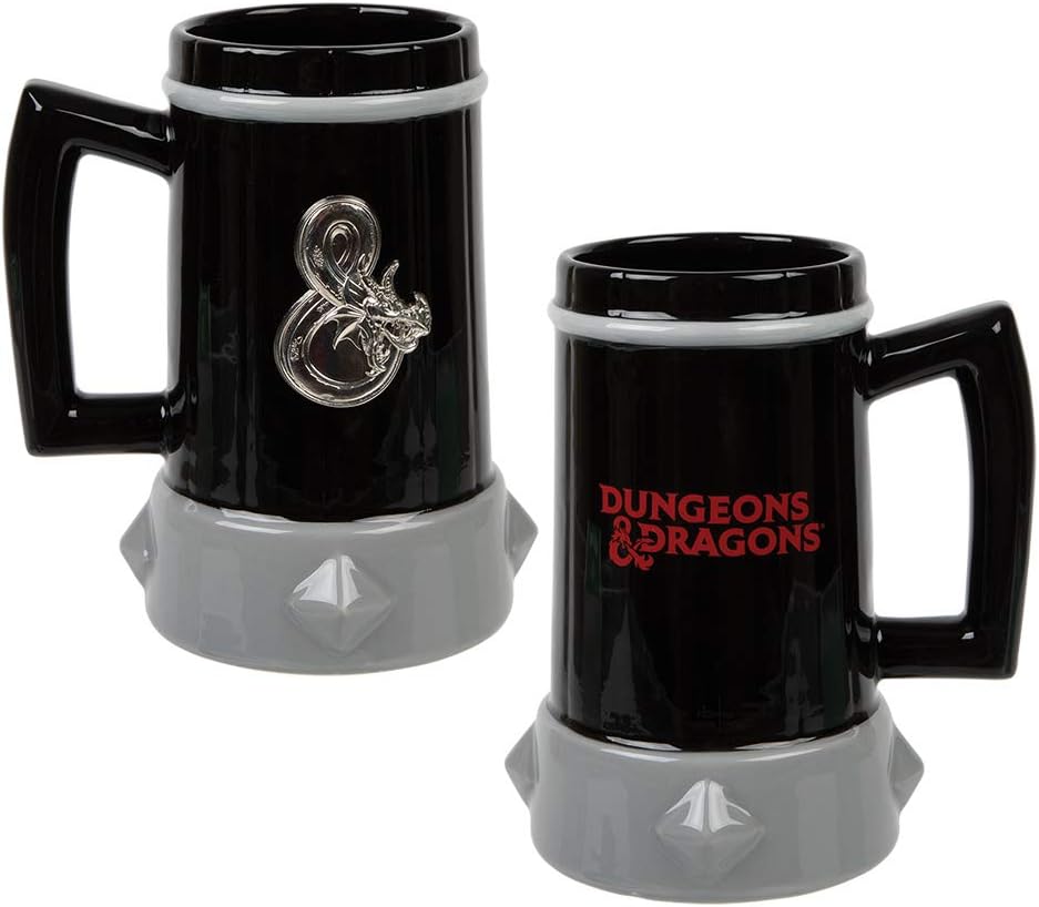 BIOWORLD Dungeons and Dragons Tankard Mug with Metal Ampersand-2