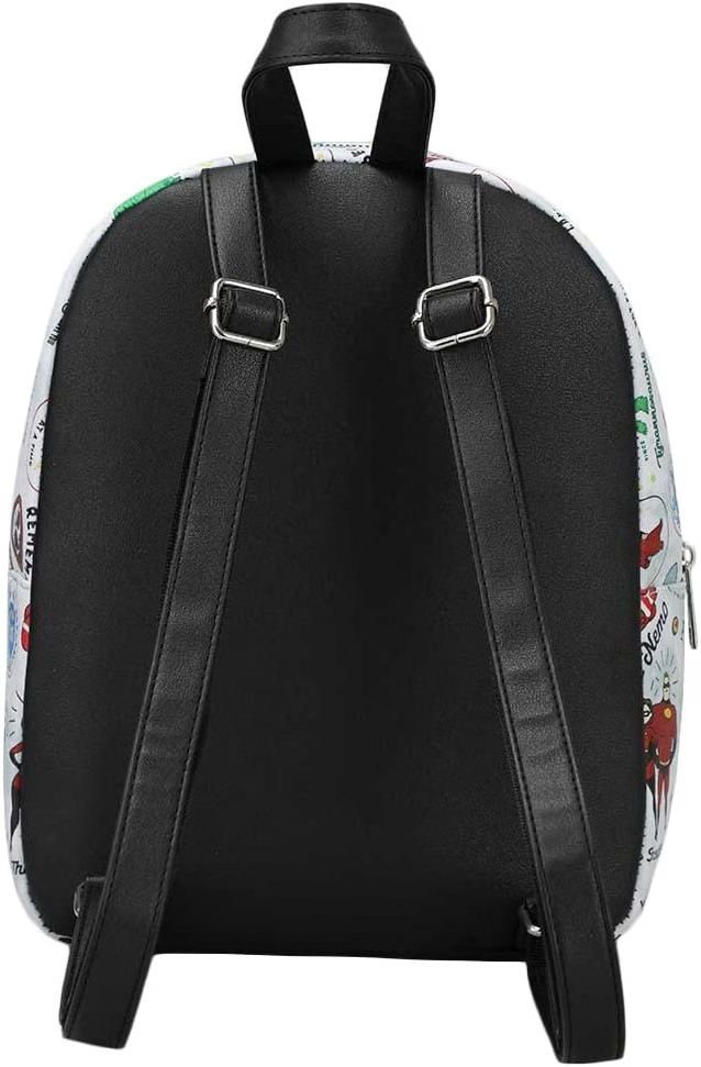 Pixar Movie Characters Toss Print Faux Leather Tote Bag Mini Backpack-4