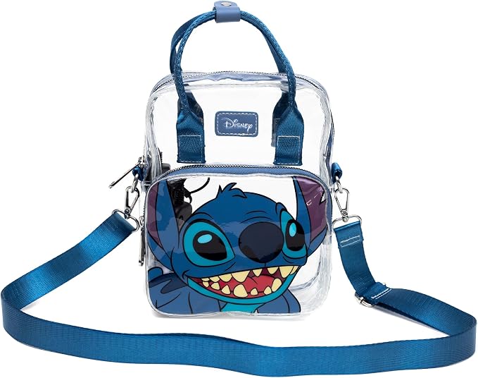Disney Stitch Smiling Expression Crossbody Light Up Bag-5