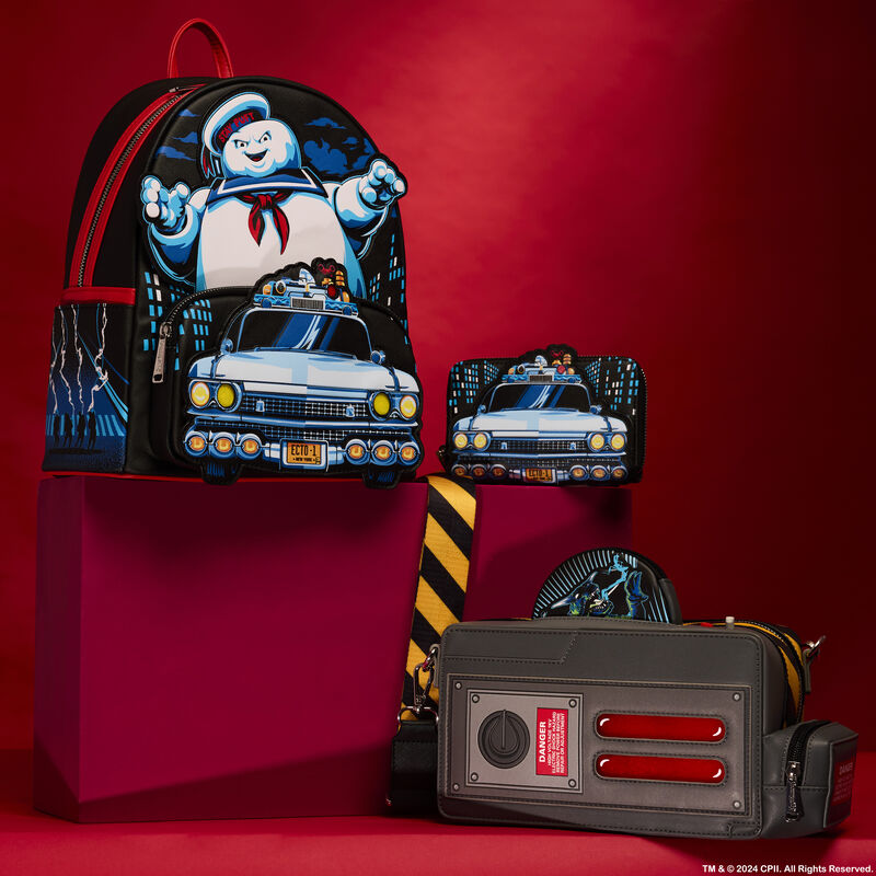 Loungefly Ghostbusters Stay Puff Chasing Ecto 1 Light Up Mini-Backpack