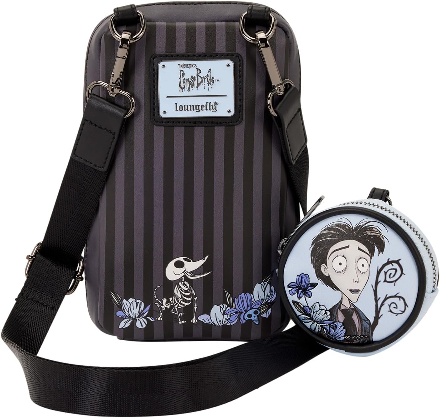 Loungefly Warner Bros Corpse Bride Emily Sling Crossbody Bag with Coin Bag-4
