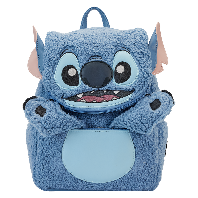 Loungefly Stitch Plush Sherpa Cosplay Mini Backpack-zoom-2