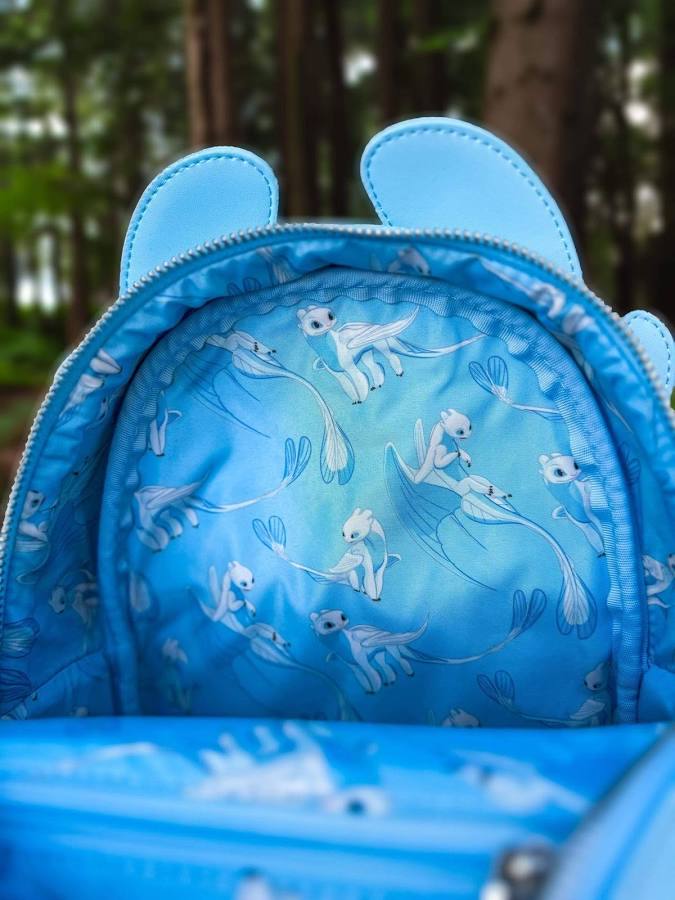 Loungefly Exclusive Lightfury how to train your dragon mini backpack