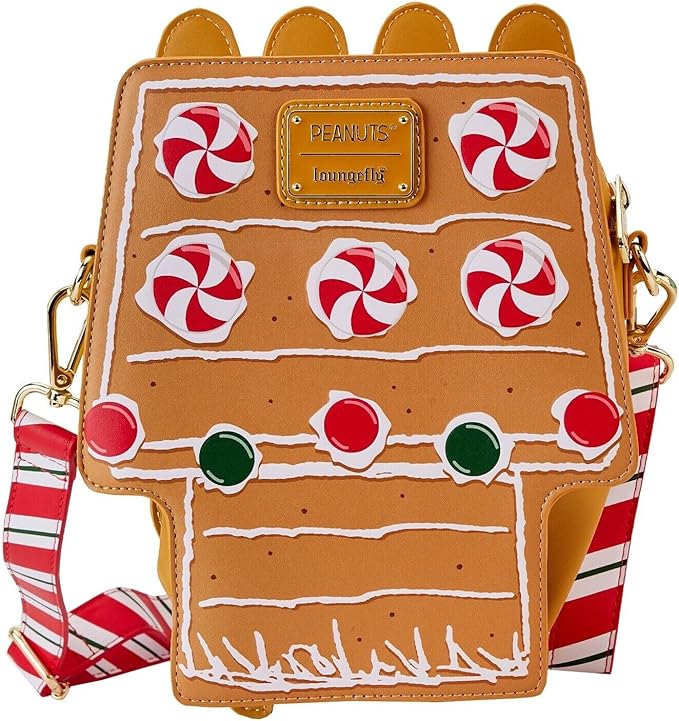 Loungefly Peanuts Snoopy Gingerbread House Figural Crossbody