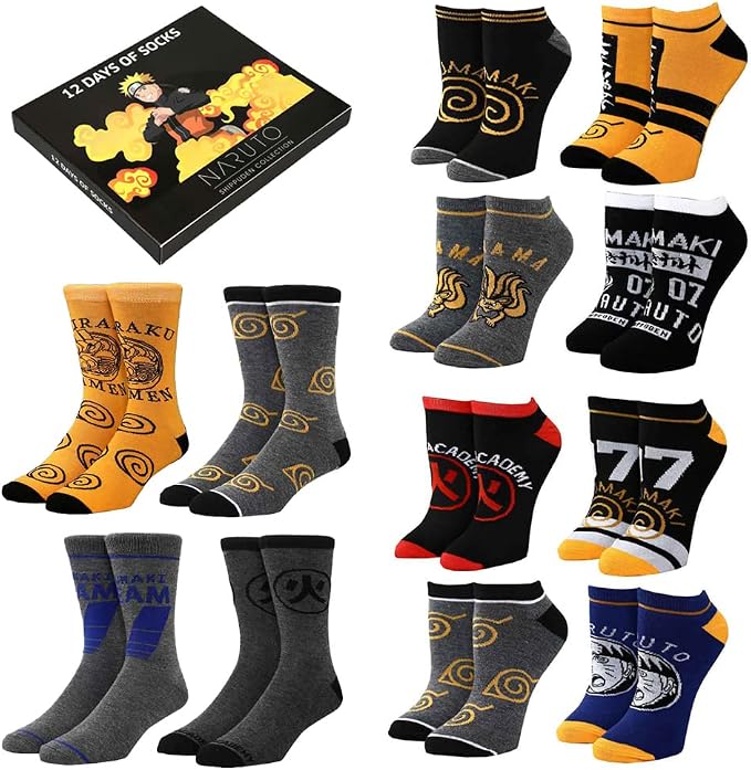 Bioworld Naruto 12-Day Sock Box-zoom-1