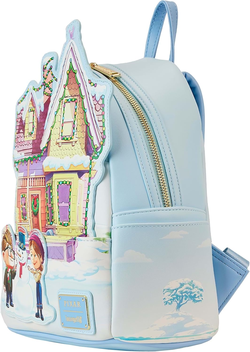 Loungefly Disney Pixar Up House Holiday Light Up Mini Backpack