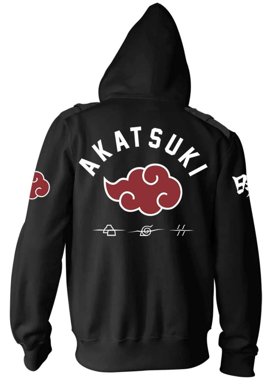 Naruto Shippuden Akatsuki Military Zip Hoodie-zoom-3
