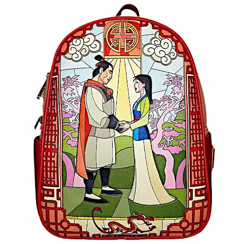 Loungefly Disney Mulan Stained Glass Mini Backpack Shop Exclusive