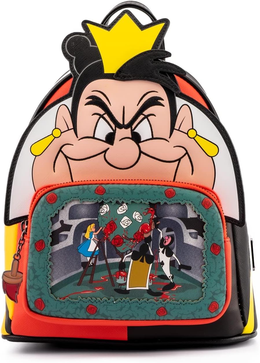 Loungefly Disney Villains Scene Queen Of Hearts Mini Backpack-zoom-1
