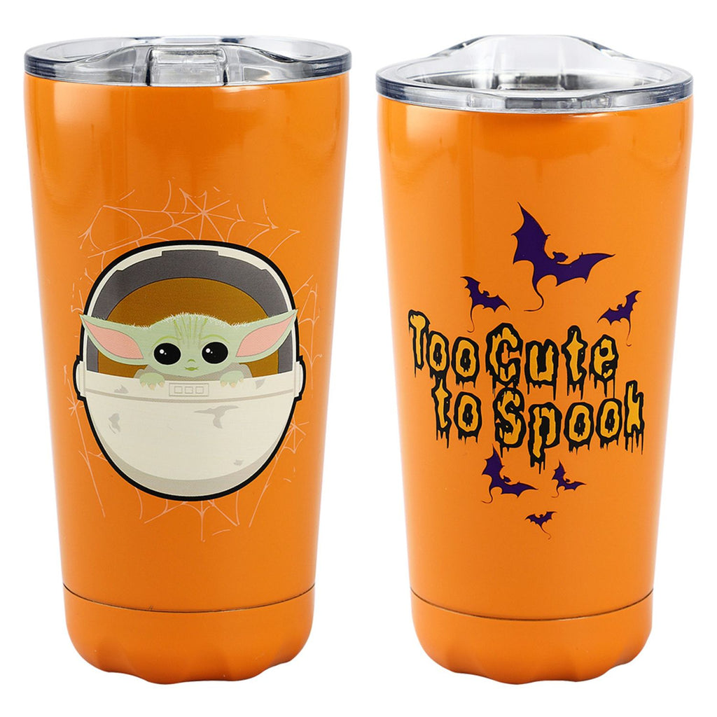 Too Cute To Spook - Star Wars Grogu 20oz Stainless Steel Halloween Travel Tumbler