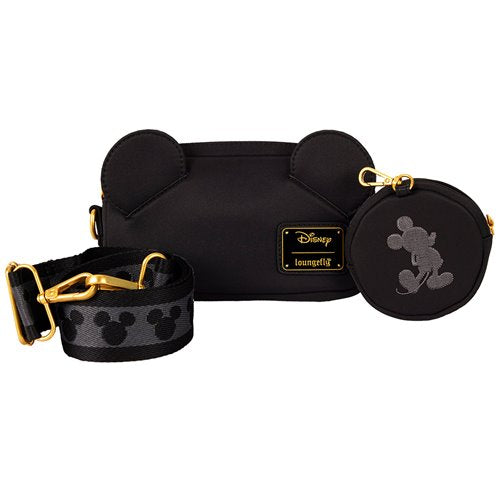 Loungefly Disney Mickey Mouse Nylon Sling Crossbody Bag with Coin Bag-zoom-1