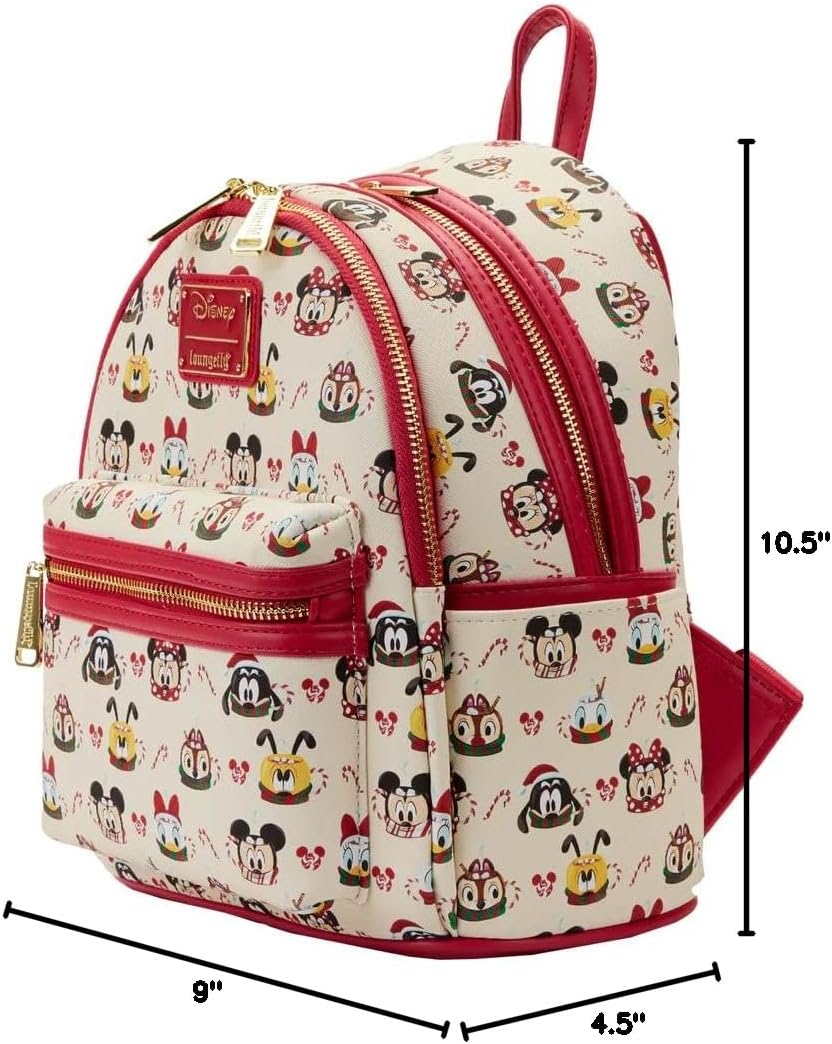 Loungefly Disney Minnie and Mickey Mouse Hot Cocoa Mini Backpack and Ear Headband Set