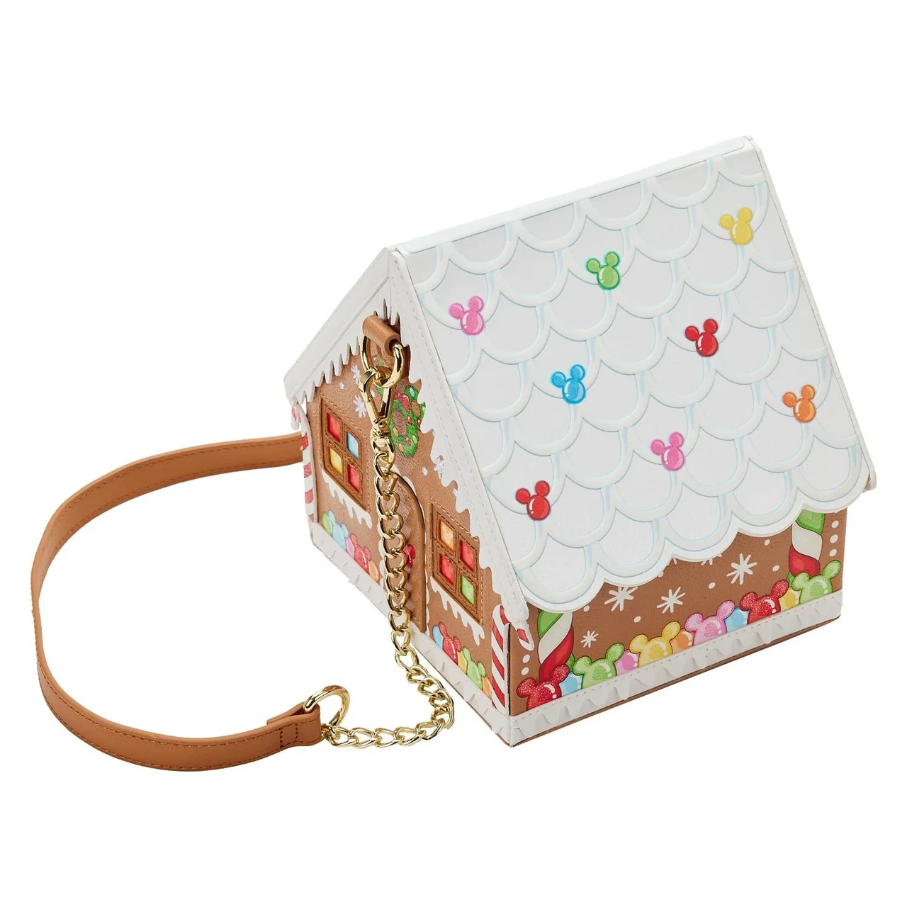 Loungefly Stitch Shoppe Minnie Gingerbread House Crossbody-zoom-2