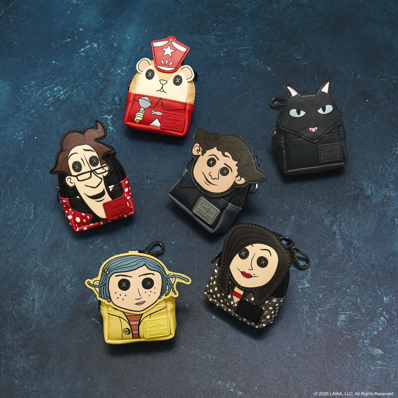Loungefly Coraline Cosplay Mystery Mini Backpack Keychain Charm