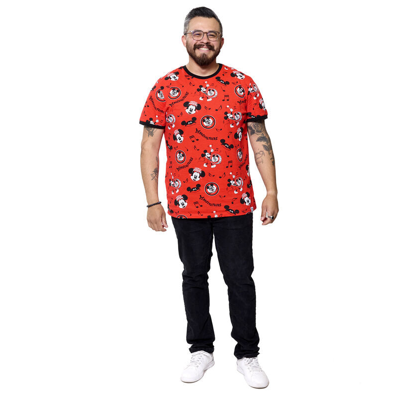 Loungefly Apparel Disney100 Mouseketeers All-Over Print Unisex Ringer T Shirt-8