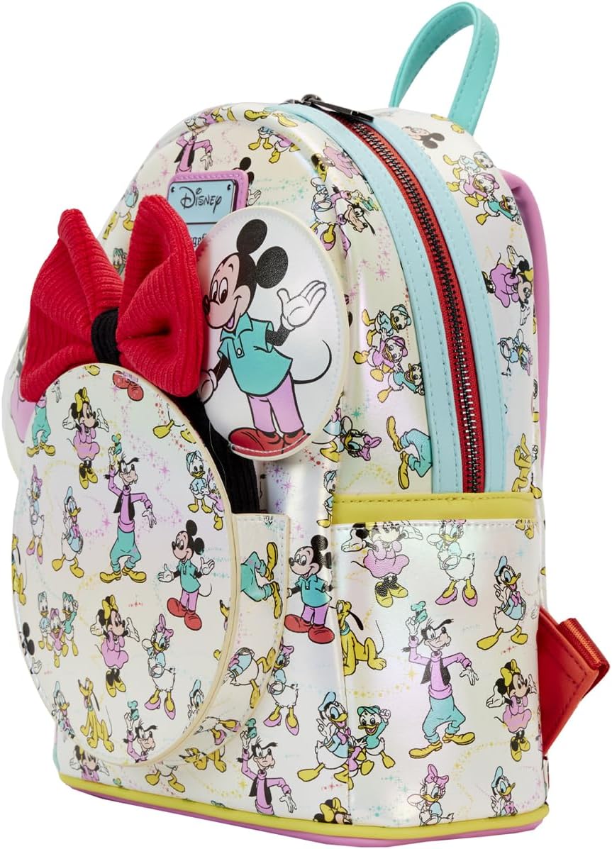 Loungefly Disney D100 Allover Print Ear Holder Mini Backpack-zoom-3