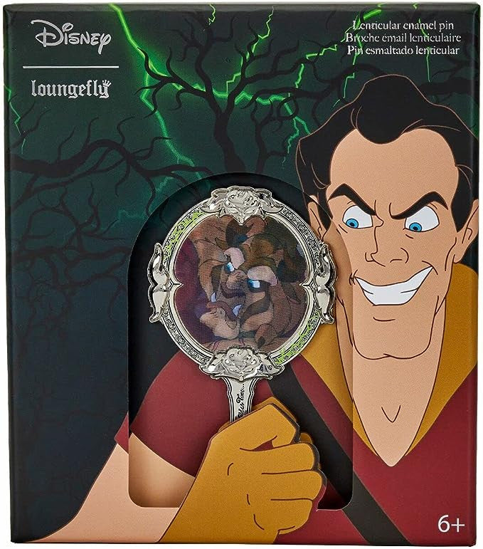 Loungefly Disney Beauty and the Beast Mirror 3" Collector Box Pin-1