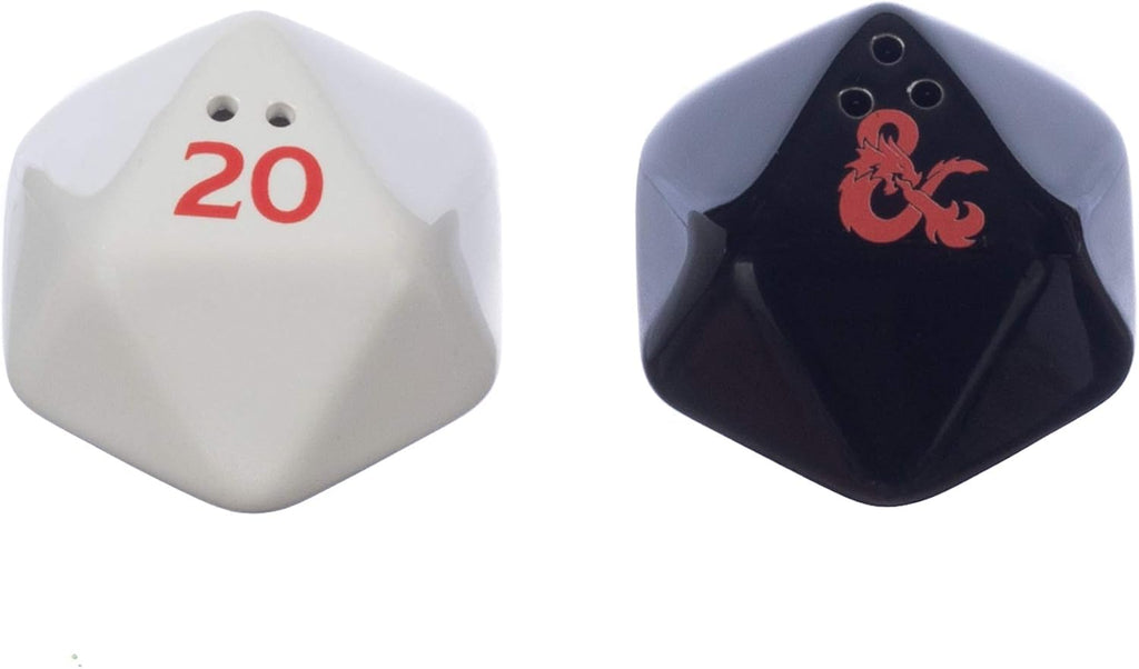 Dungeons & Dragons Dice Sculpted Ceramic Salt & Peppers Set