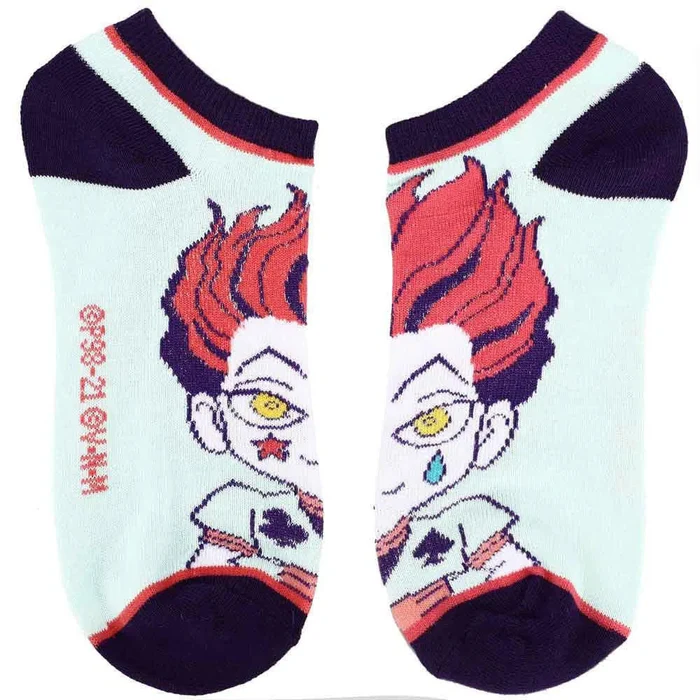 Hunter x Hunter Chibi Characters Casual Ankle Socks Set for Men 5-Pack-zoom-4