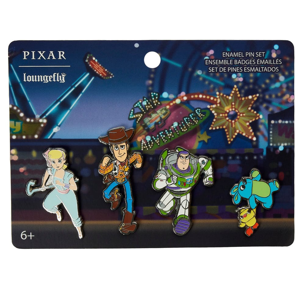 Loungefly Pixar Toy Story Ferris Wheel Movie Moment 4pc Pin Set