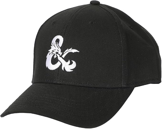 Dungeons & Dragons Embroidered Logo Black Traditional Adjustable Hat-zoom-1