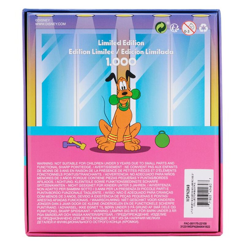 Loungefly Mickeys Mousercise 3" Collector Box Pin-zoom-3