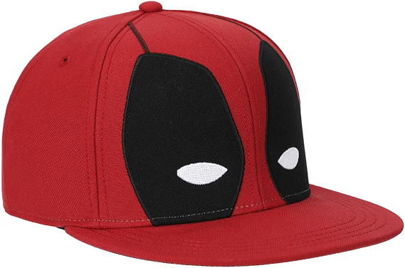 Marvel Deadpool Big Face Flat Bill Snapback-zoom-3