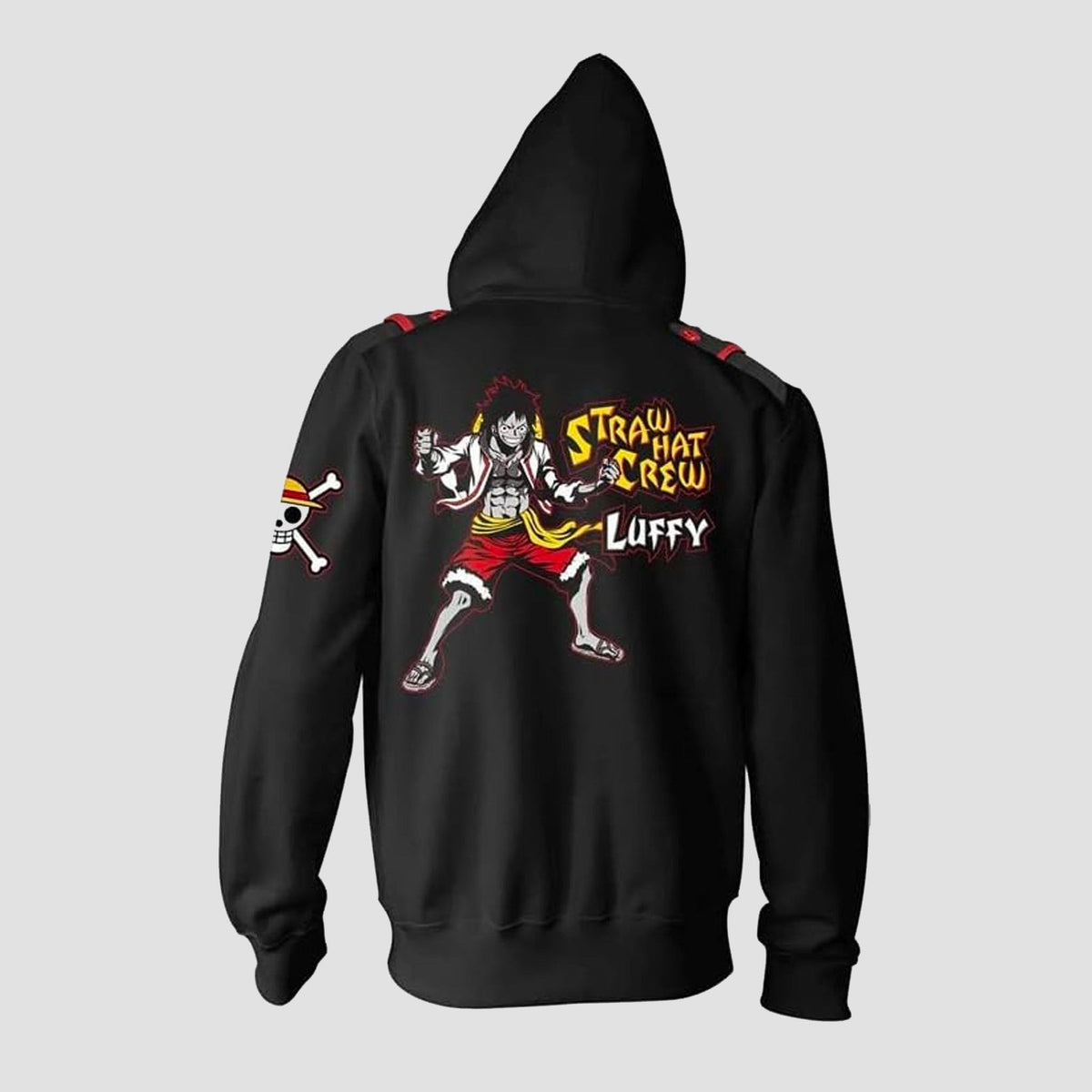 Monkey D. Luffy One Piece Military Style Premium Hoodie-zoom-3
