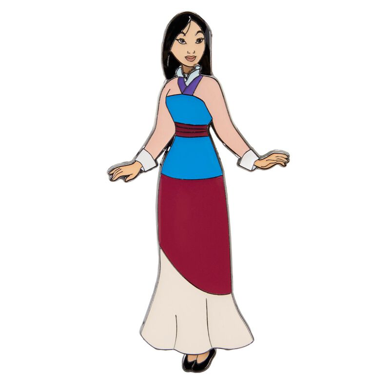 Loungefly Pin Set - Mulan Magnetic Paper Doll Pin Set-3