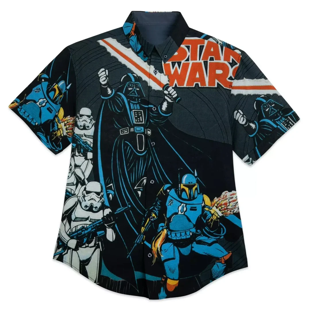 RSVLTS Star Wars "Space In-Vaders" – KUNUFLEX Short Sleeve Shirt-zoom-1