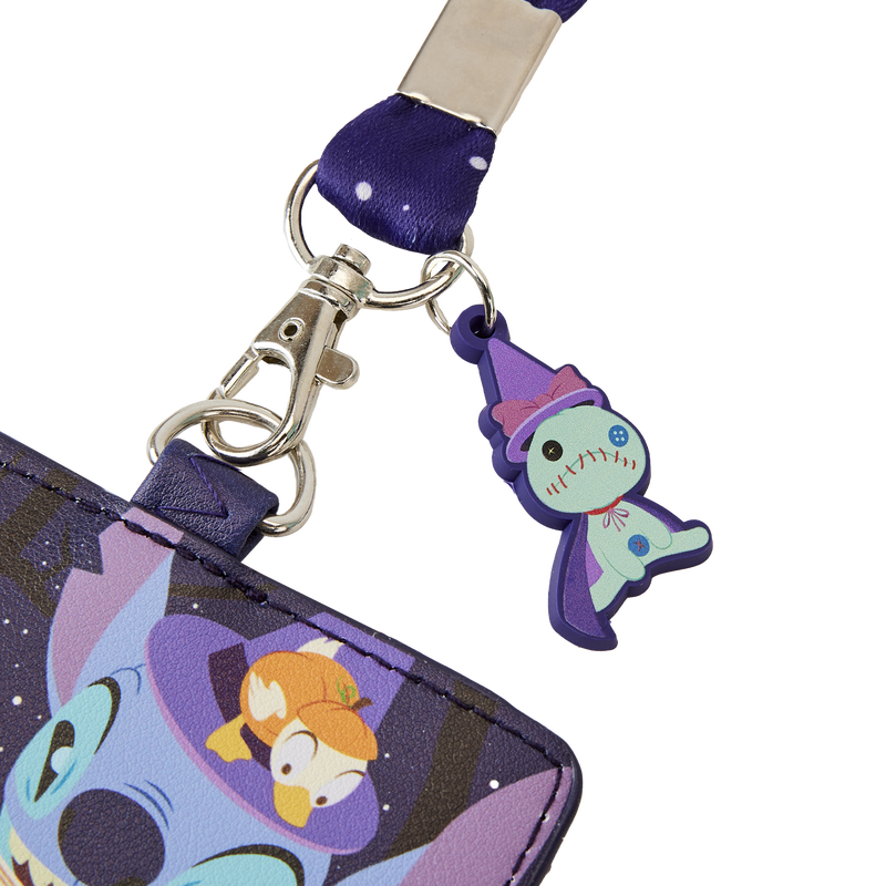 Loungefly Disney Stitch Spooky Stories Halloween Lanyard with Card Holder-2