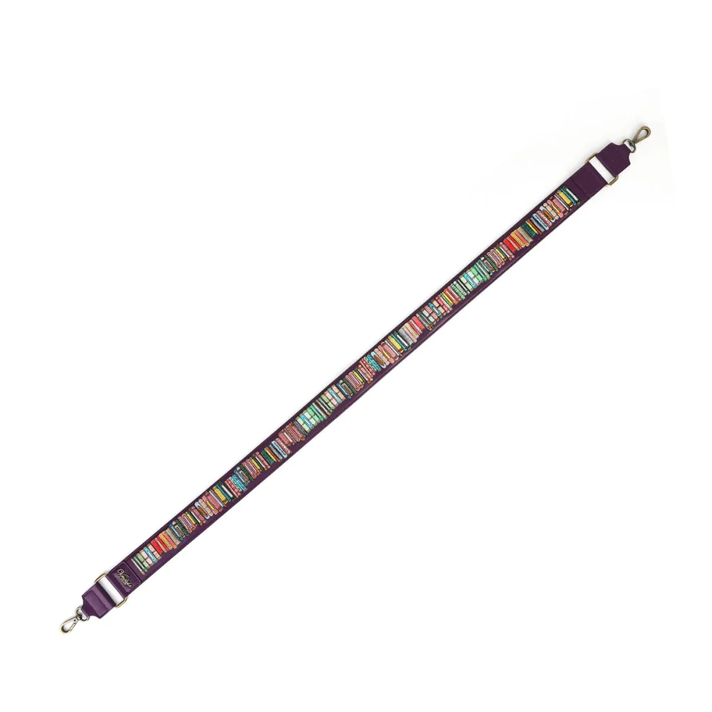 Vendula London Travelling Library Bookshop Wide Shoulder Strap-12