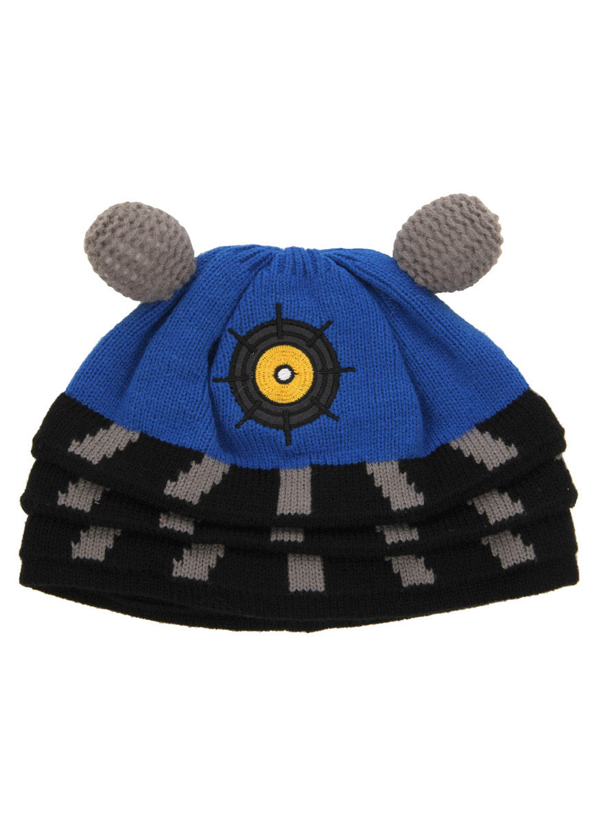 Doctor Who Blue Dalek Beanie Hat-zoom-1