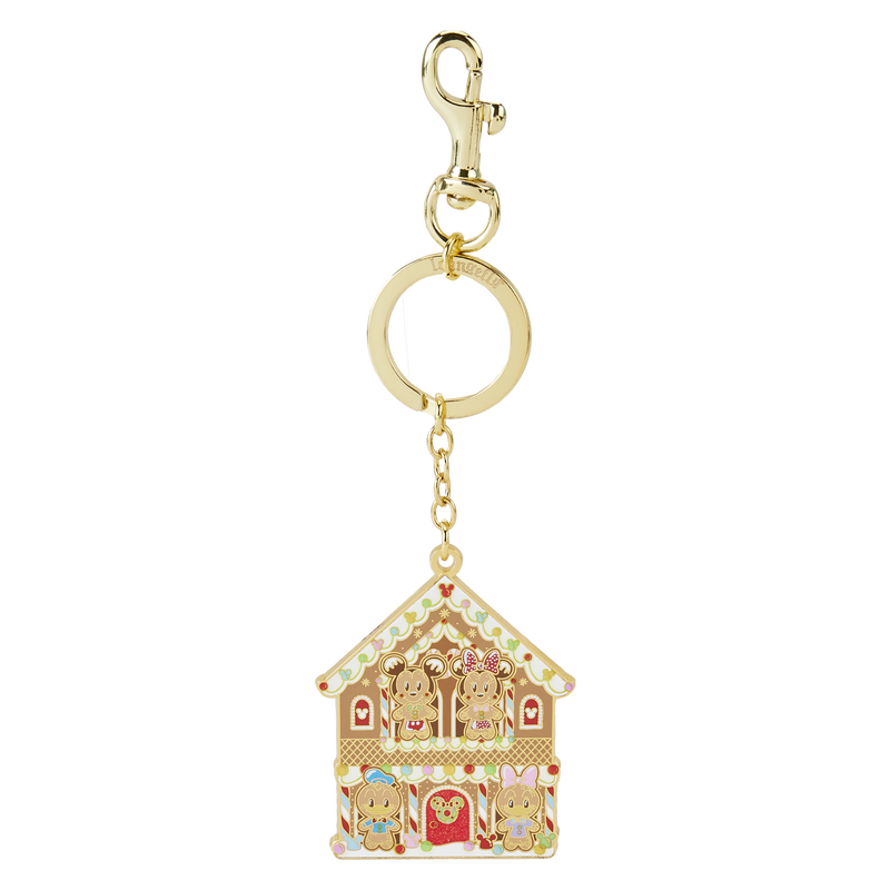 Loungefly Disney Mickey And Friends Gingerbread Keychain