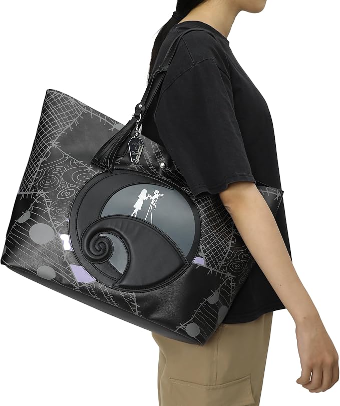 The Nightmare Before Christmas Jack & Sally Tote Bag-2