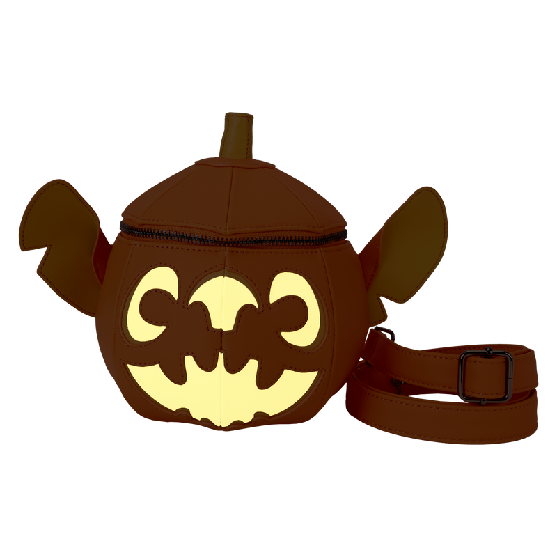 Loungefly Disney Stitch Figural Pumpkin Crossbody Bag