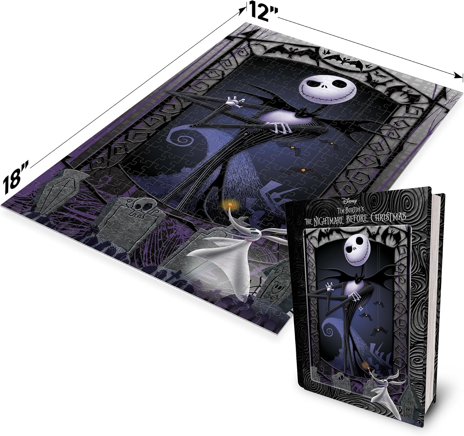 Prime 3D Disney Nightmare Before Christmas, 300-Piece 3D Jigsaw Puzzle