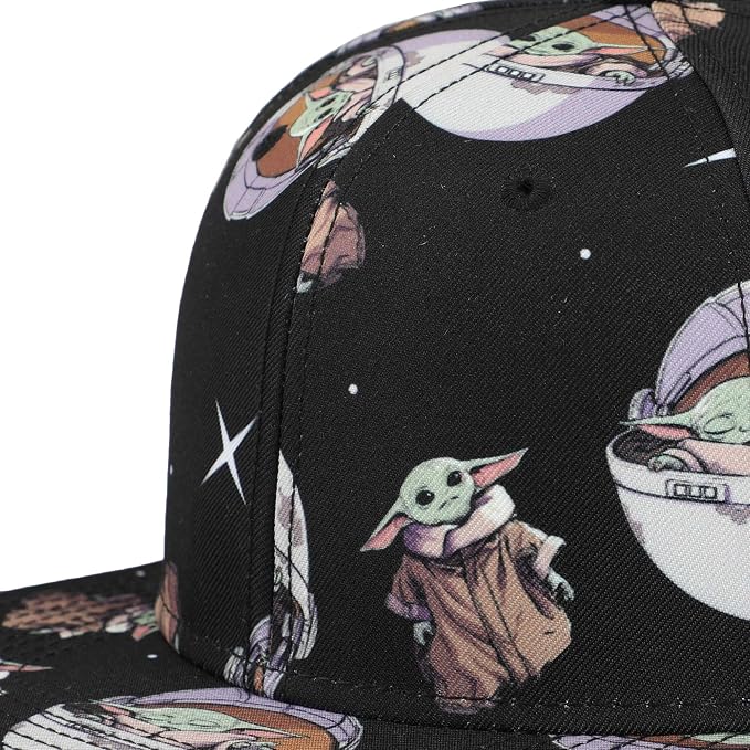 Star Wars The Child Grogu All Over Print Snapback Hat, Star Wars, One Size-zoom-4