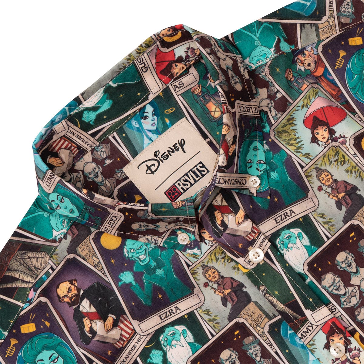 RSVLTS Disney's Haunted Mansion "Deck of the Dead" – KUNUFLEX Short Sleeve Shirt-zoom-7