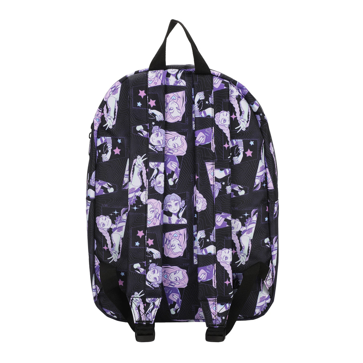 BIOWORLD KPOP Demon Hunters HunTR/X Character Art 16.5” Black Quick Turn Backpack-2