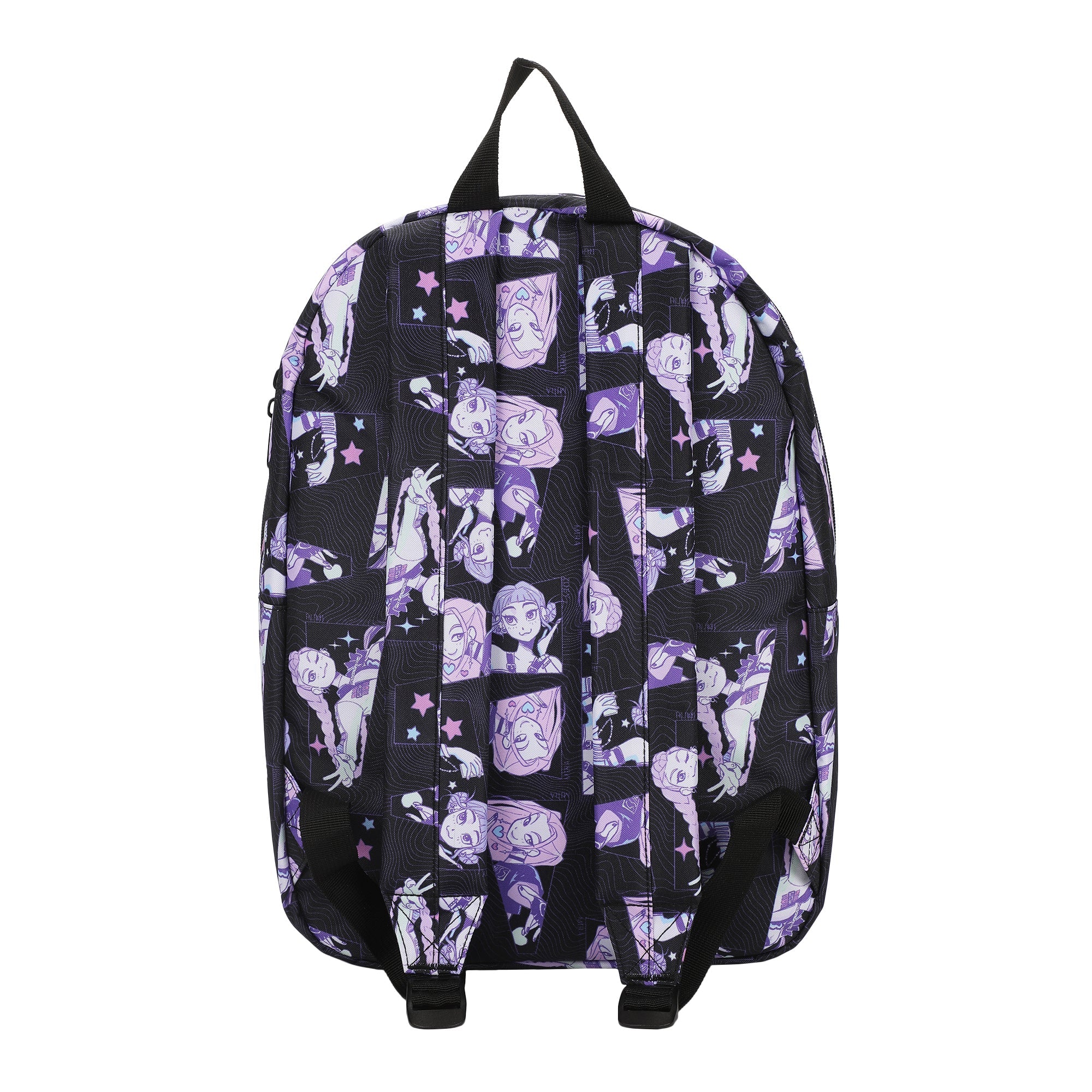 BIOWORLD KPOP Demon Hunters HunTR/X Character Art 16.5” Black Quick Turn Backpack-zoom-2