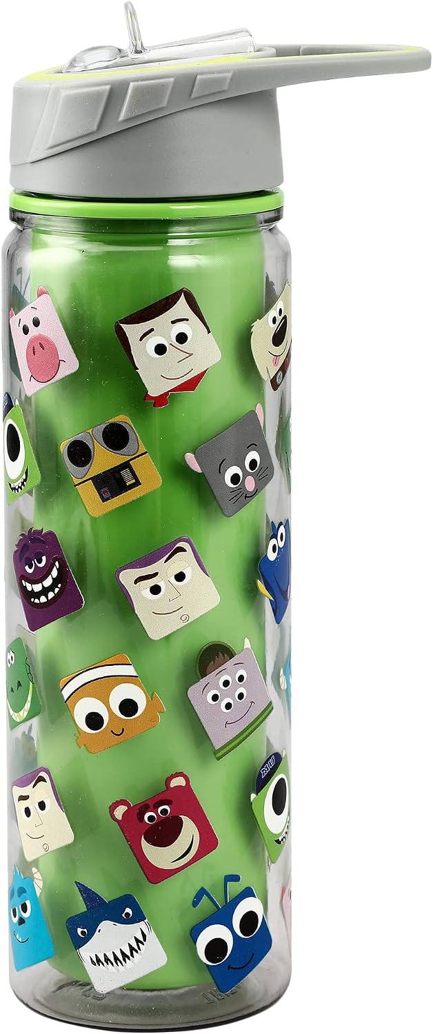BIOWORLD Disney Pixar Multi Character Heads Pattern Green 16 Ounces Double Wall Tritan-4