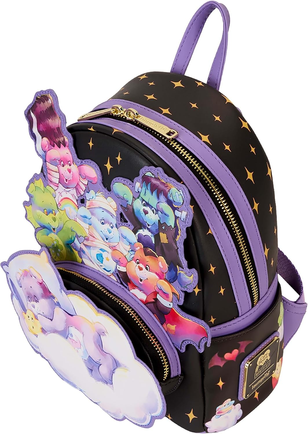 Loungefly Care Bears x Universal Monsters Scary Dreams Mini Backpack-4