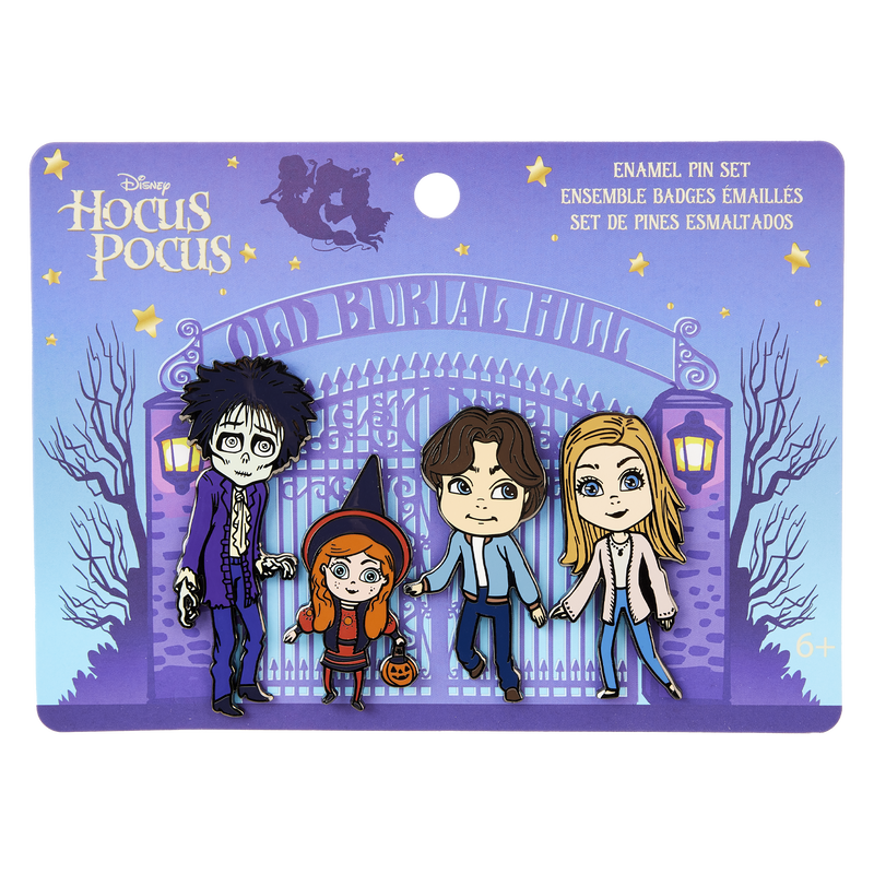 Loungefly Hocus Pocus Enamel Pin 4-Piece Set