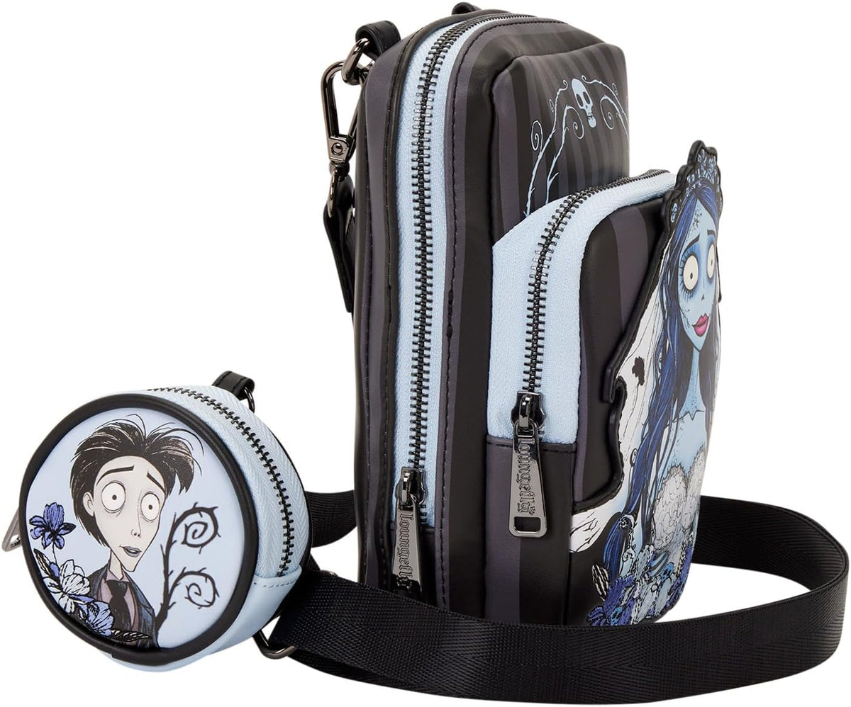 Loungefly Warner Bros Corpse Bride Emily Sling Crossbody Bag with Coin Bag-zoom-3